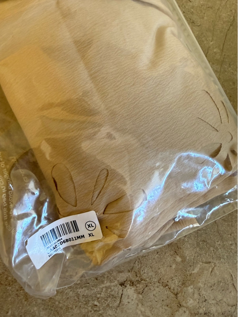CUPSHE Enlightening Beige Pants Women’s Flowy Floral Drawstring - XL - NWT - Picture 15 of 15